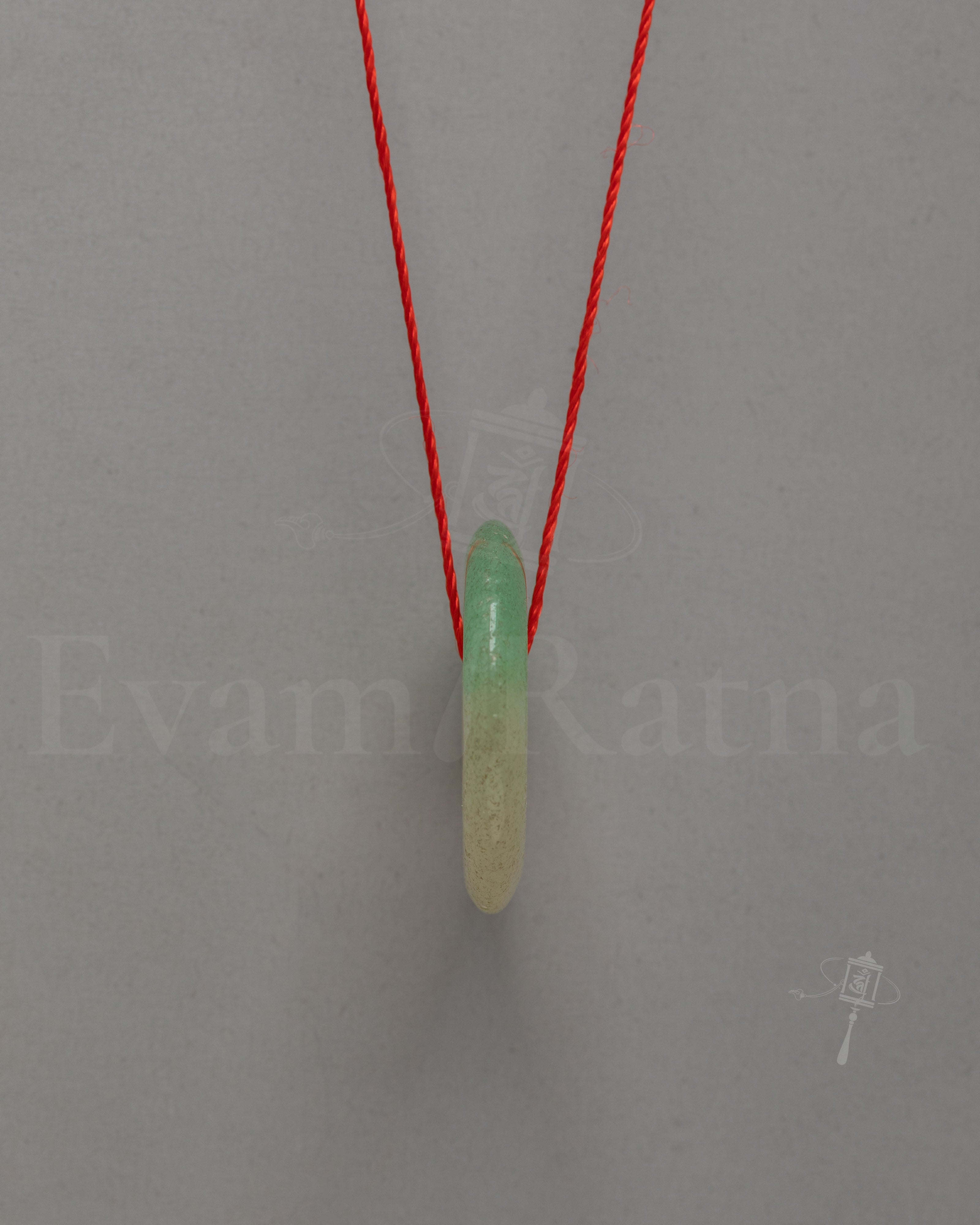 Sacred Tibetan Jade Locket Amulet | Hand Carved Jade Spiritual Pendant