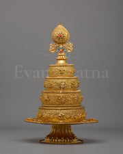 Traditional Offering Mandala | Tibetan Buddhist Offering Vessel