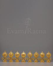 Traditional Eight Auspicious Symbol Set | Sacred Buddhist Altar Decor