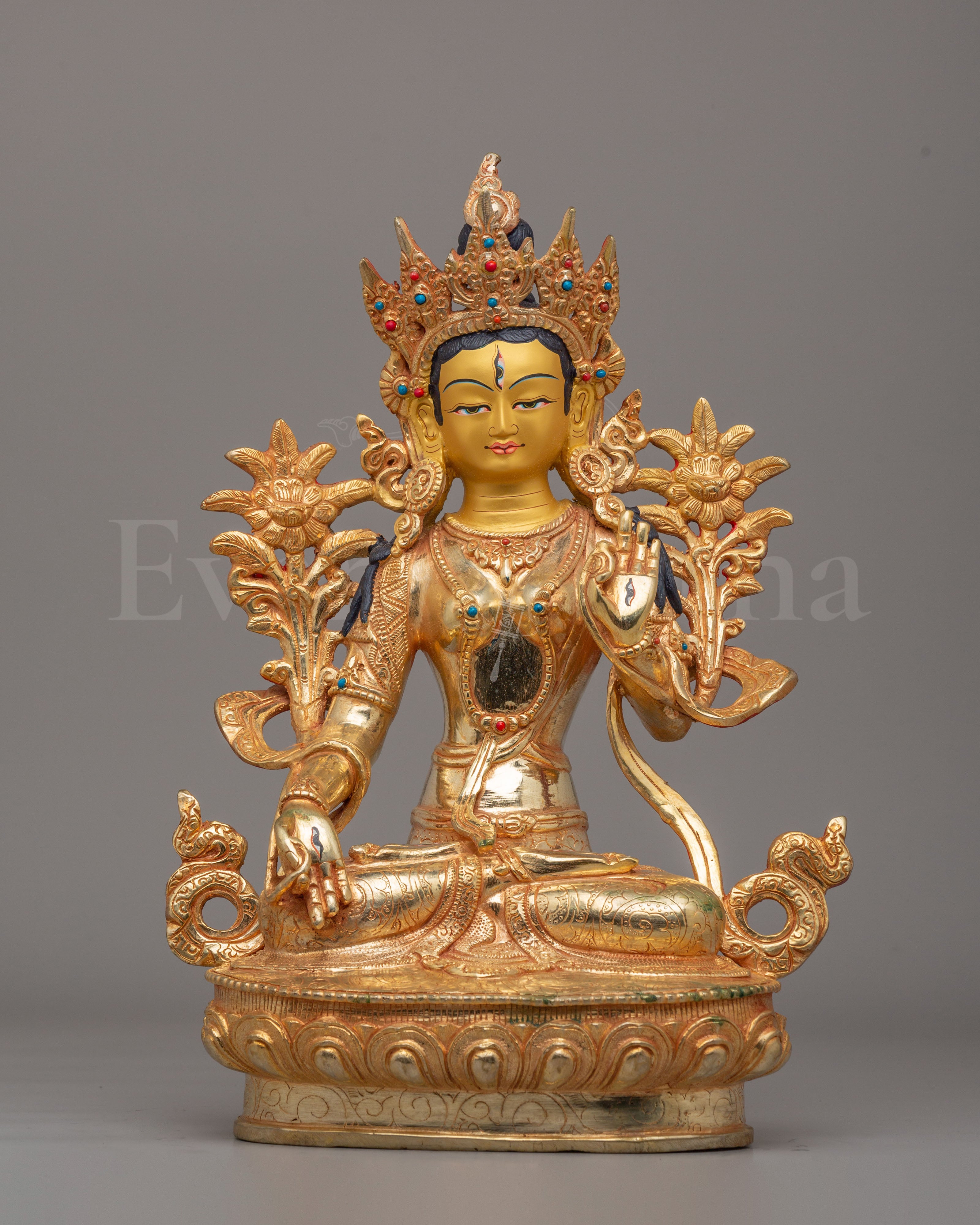 Traditional White Tara Sculpture | A Symbol of Healing and Compassion