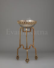 Buddhist Altar Kapala With Stand | Skull Cup for Tantric Rituals
