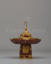 Decorative Himalayan Tea Cup Cover | Traditional Tibetan Ritual Tea Accessory