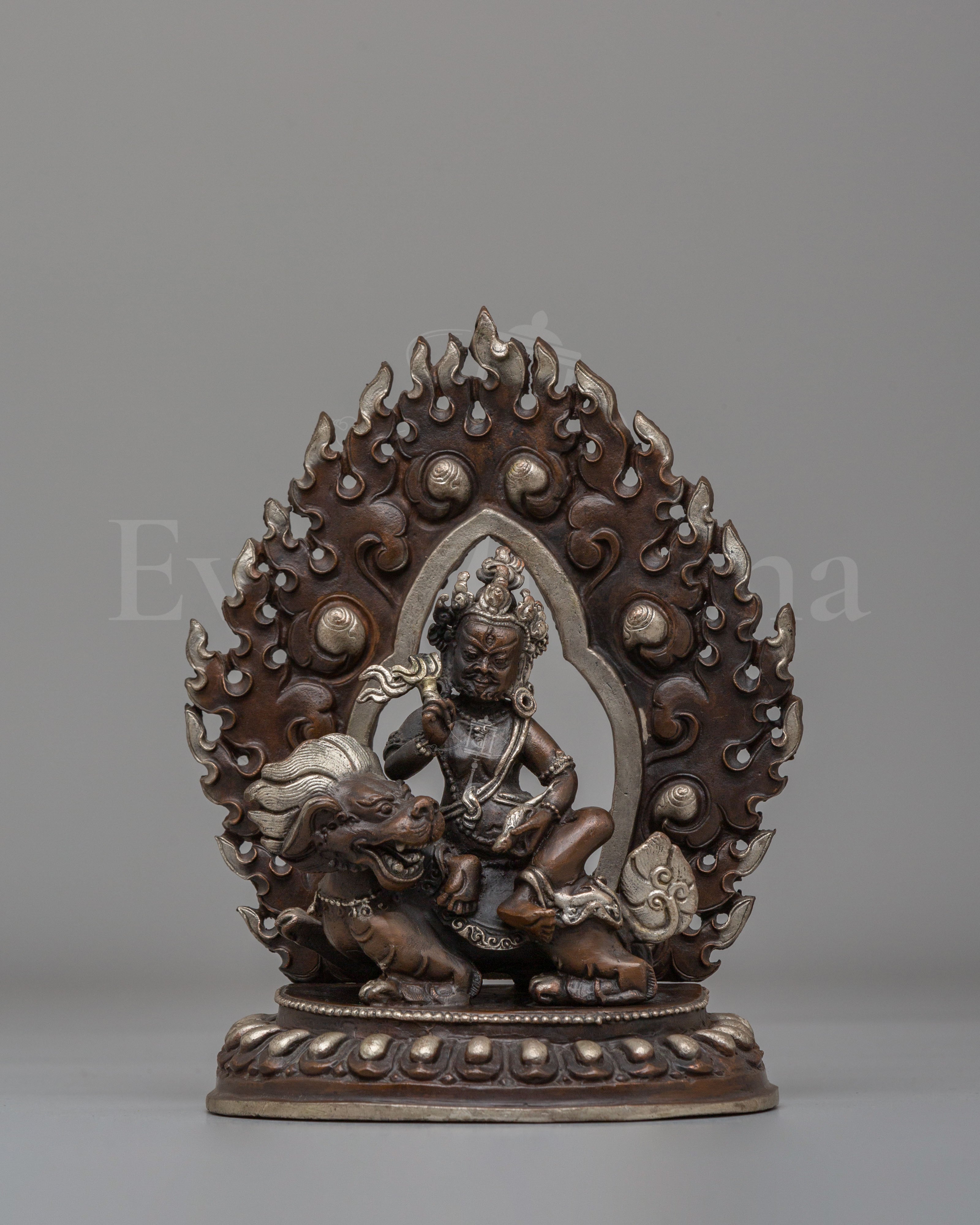 Buddhist Wealth Deity Namtoshe Sculpture | Tibetan Guardian Deity
