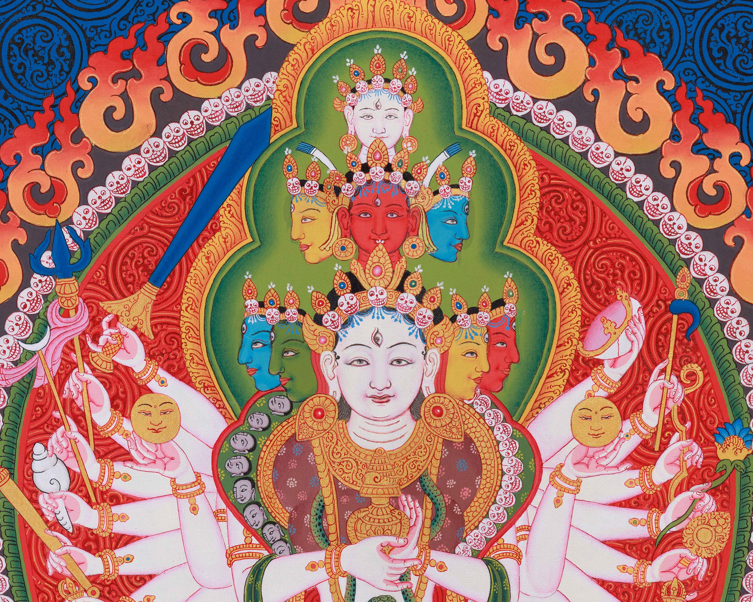 Goddess SiddhiLakshmi Canvas Print | Traditional Digital Print | Artwork for Financial Growth