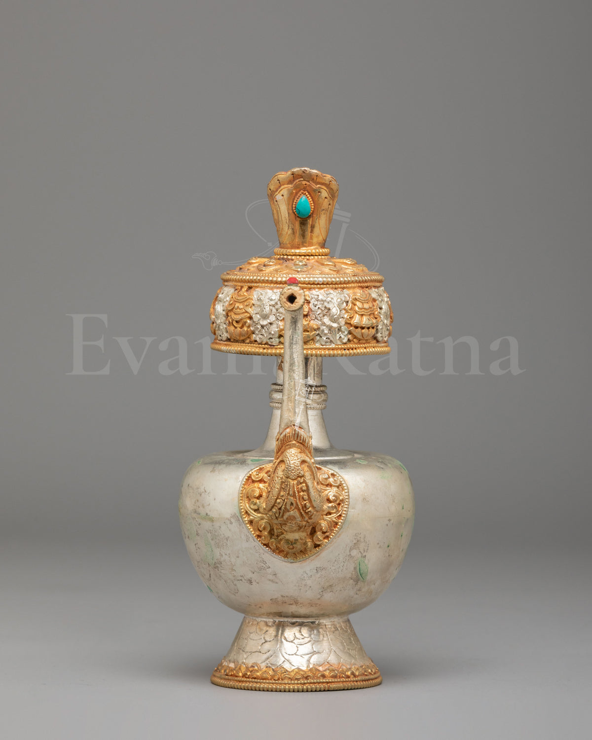 Handcrafted Tibetan Bhumba Ritual Vessel 