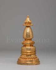 Gold-Plated Ritual Kadampa Stupa 