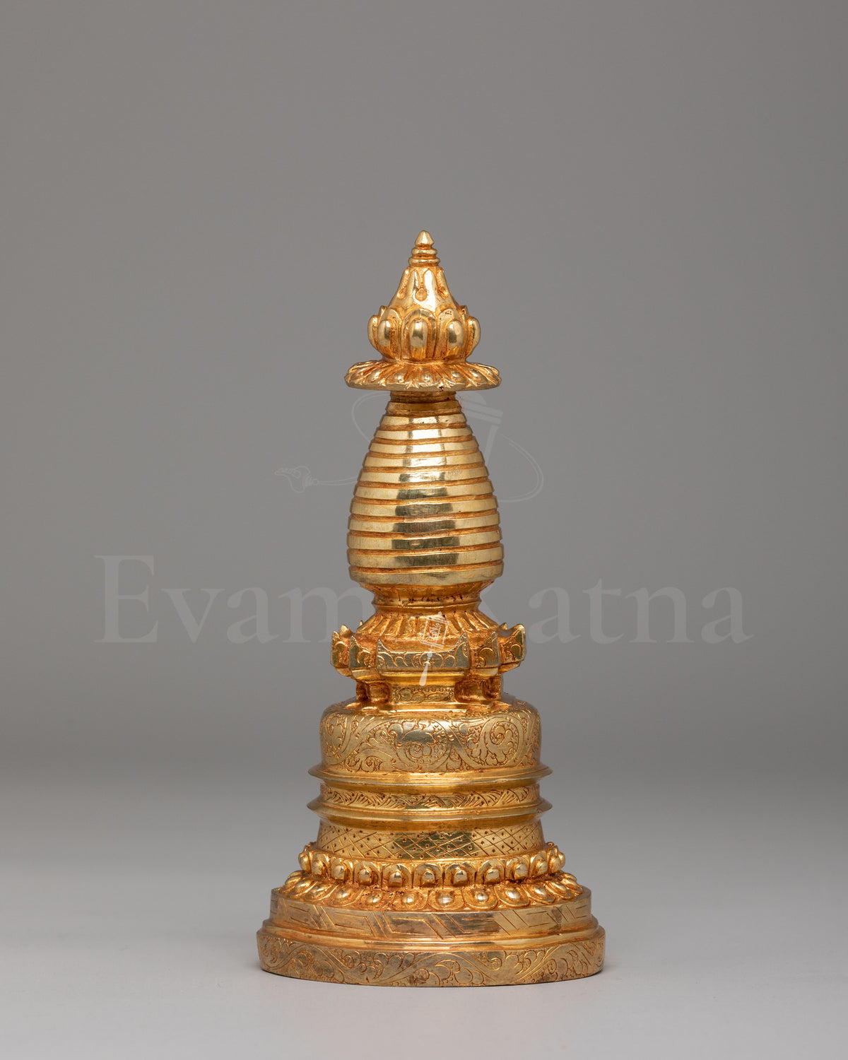 Gold-Plated Ritual Kadampa Stupa 
