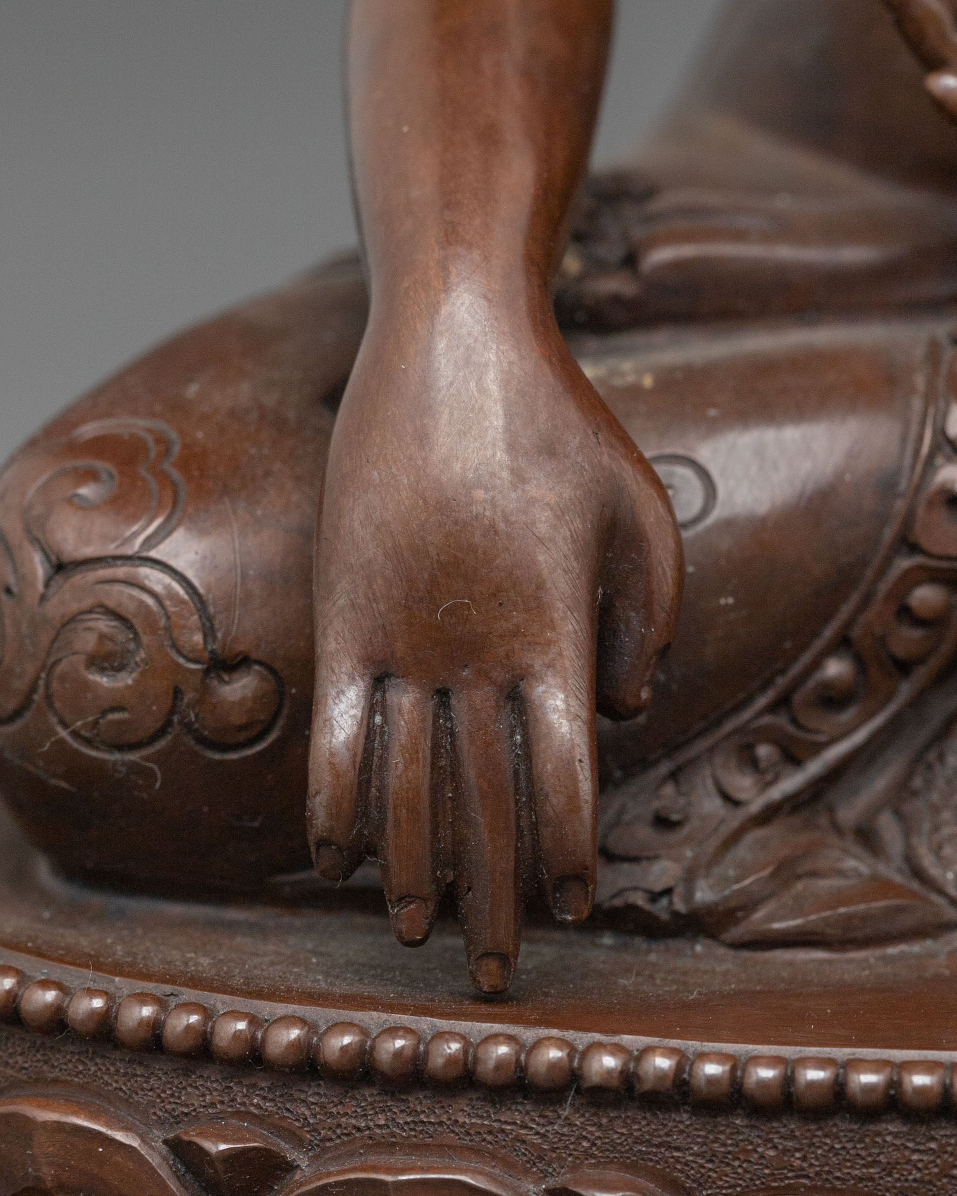 Handcrafted Sacred Shakyamuni Buddha Sculpture | Himalayan Buddhist Art
