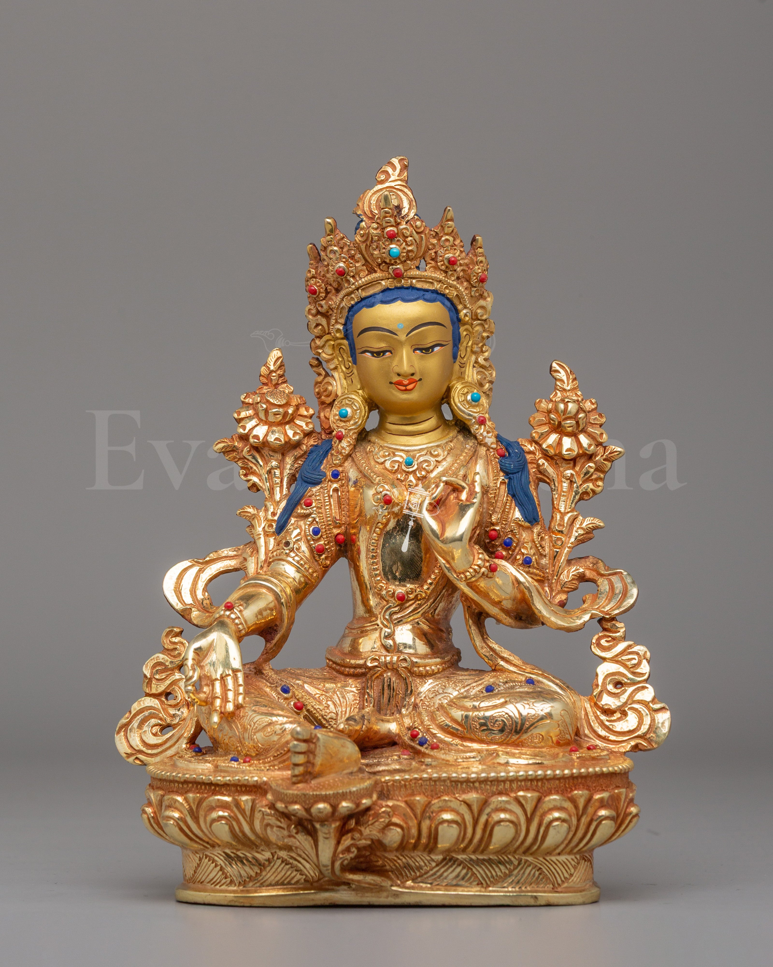Himalayan Compassion Green Tara Statue   