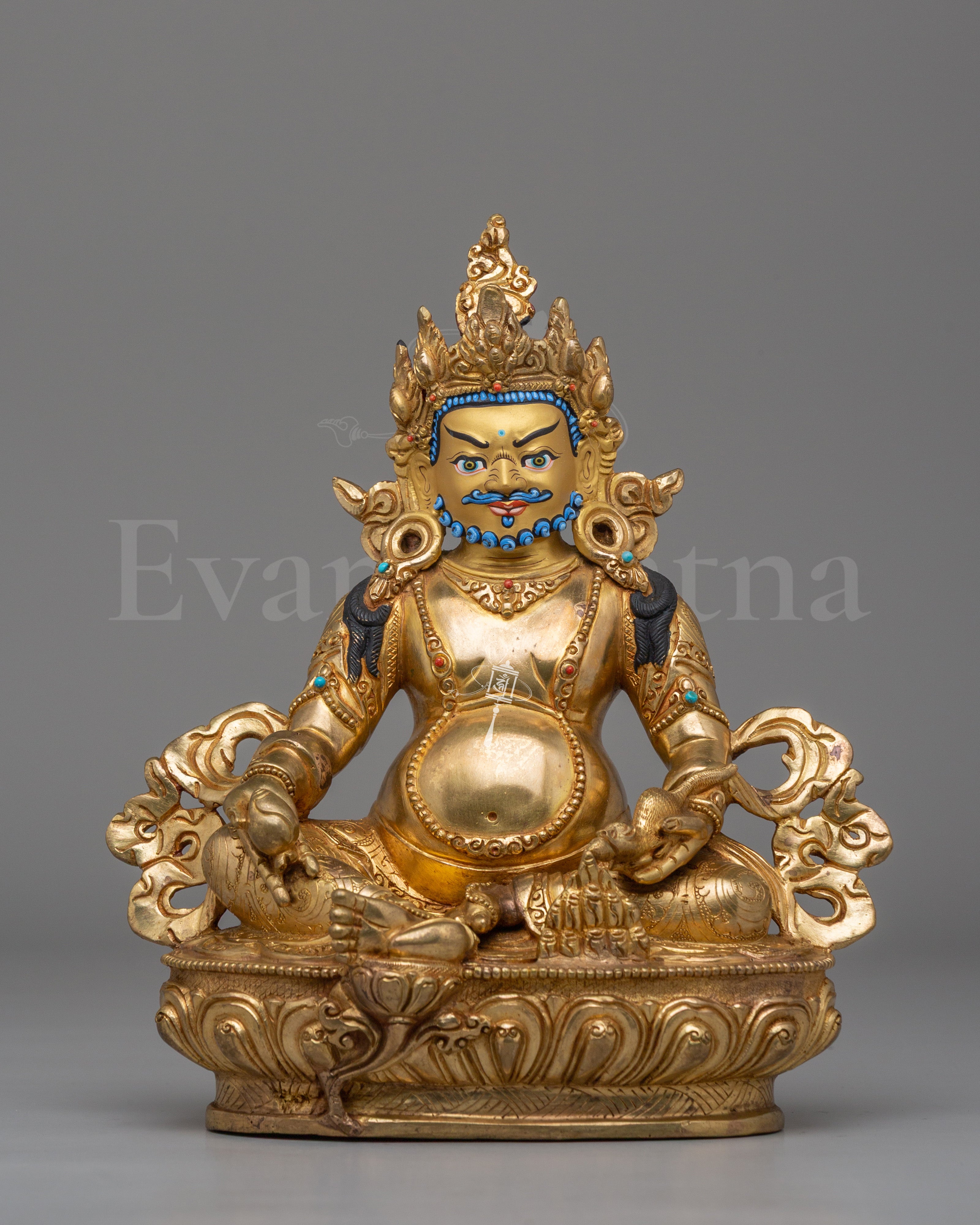 Buddhist God of Wealth Dzambhala Statue 