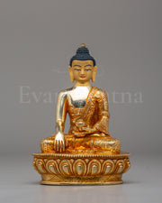 Historical Shakyamuni Buddha Figurine | Traditional Himalayan Artwork
