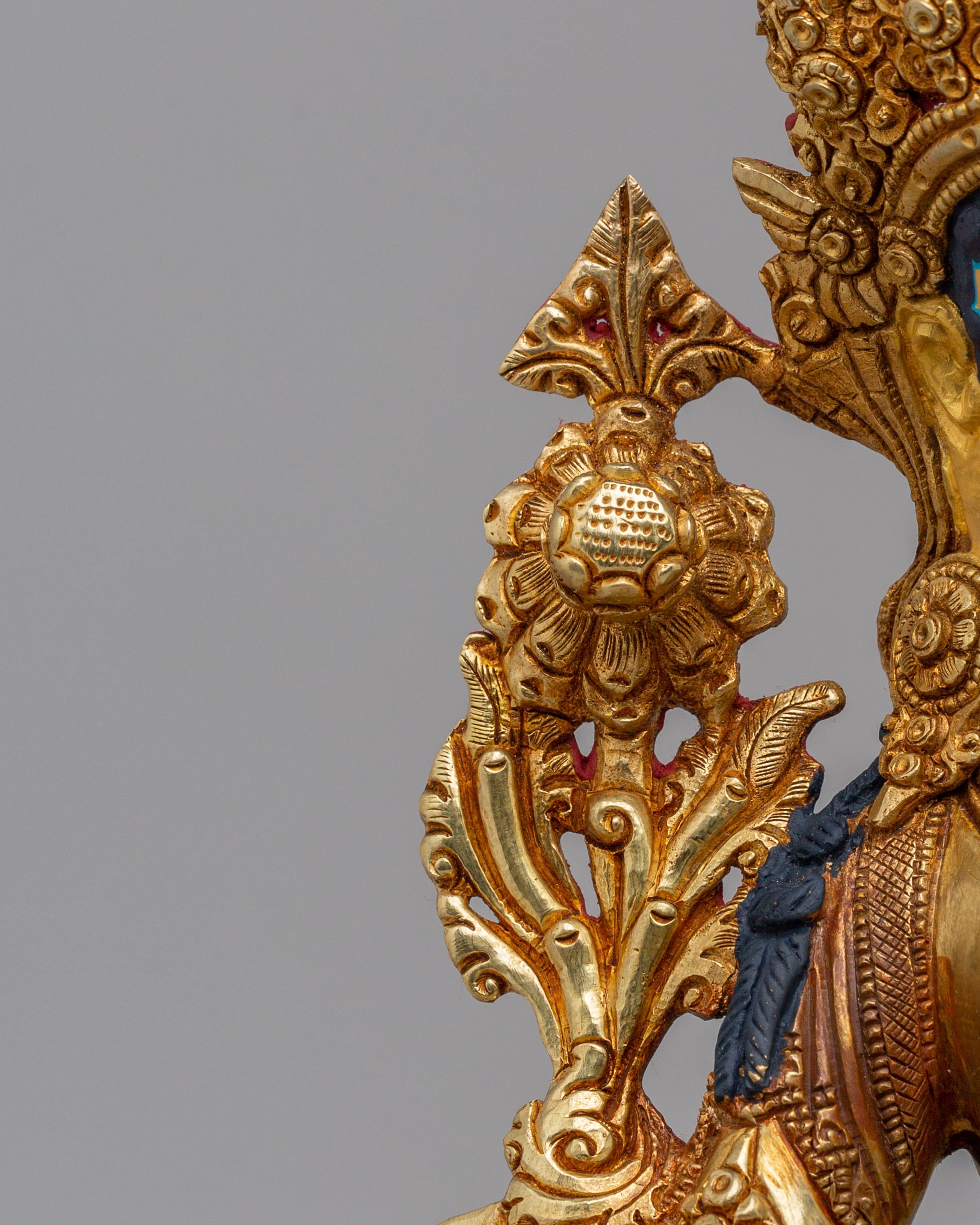 Handcrafted Green Tara Statue | Tibetan Buddhist Goddess Sculpture