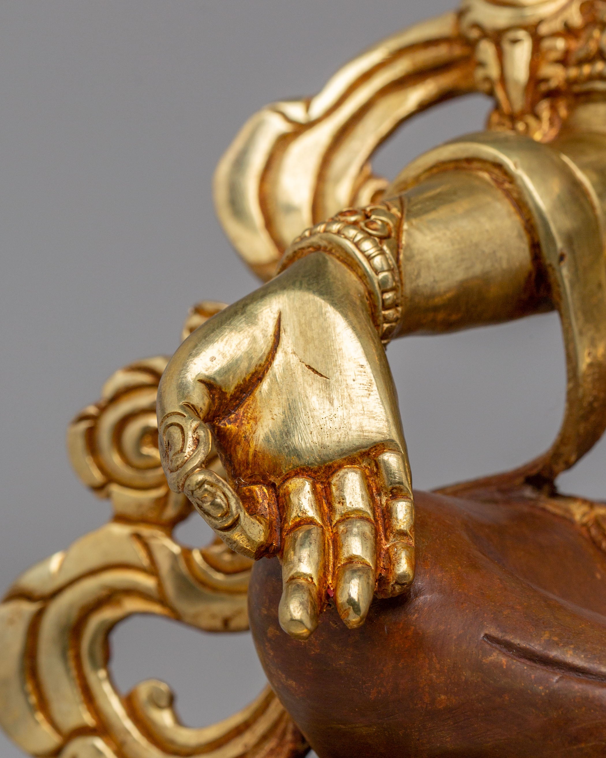 Handcrafted Green Tara Statue | Tibetan Buddhist Goddess Sculpture