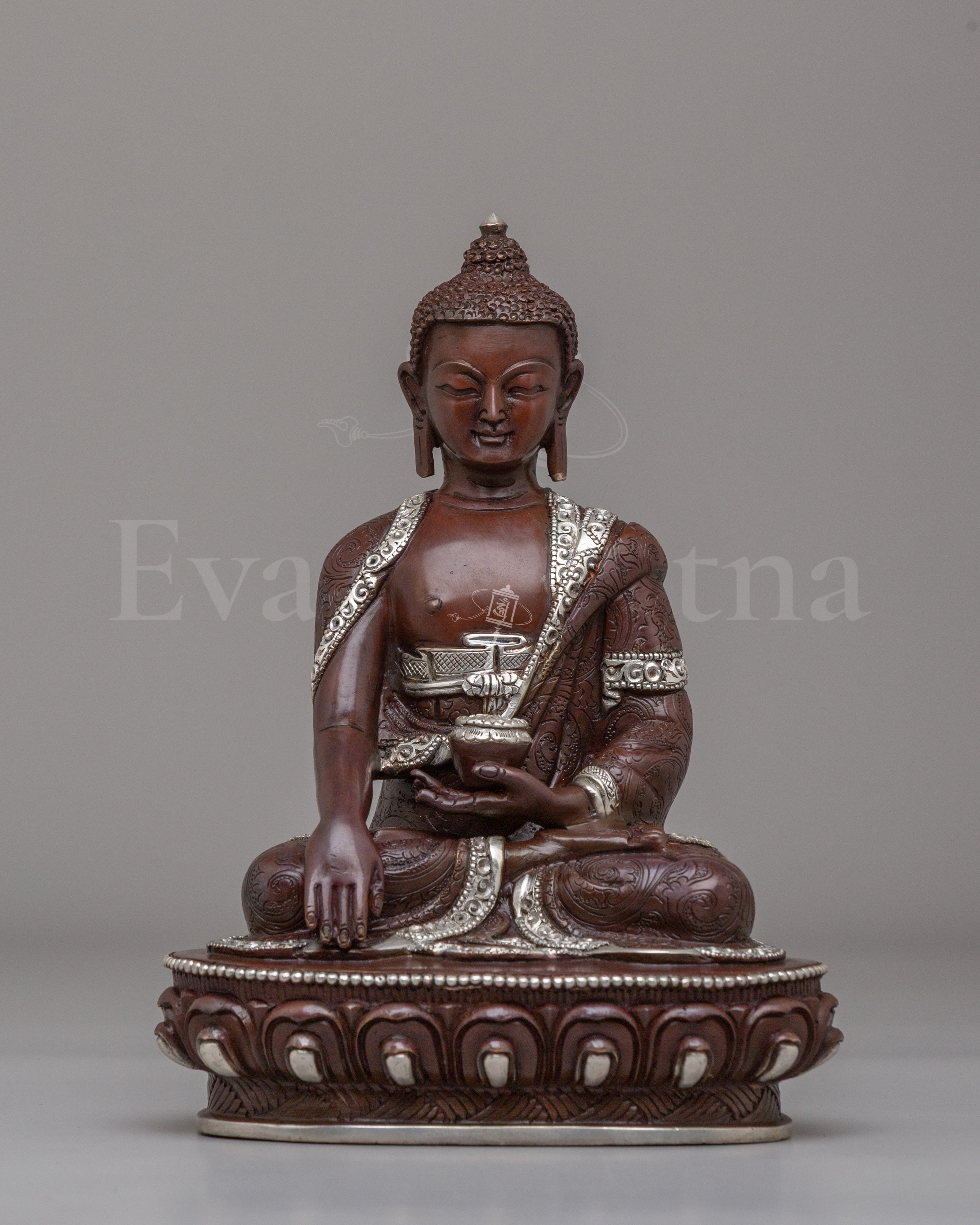 Dharma Guru Shakyamuni Buddha Statue | Tibetan Meditation Sculpture