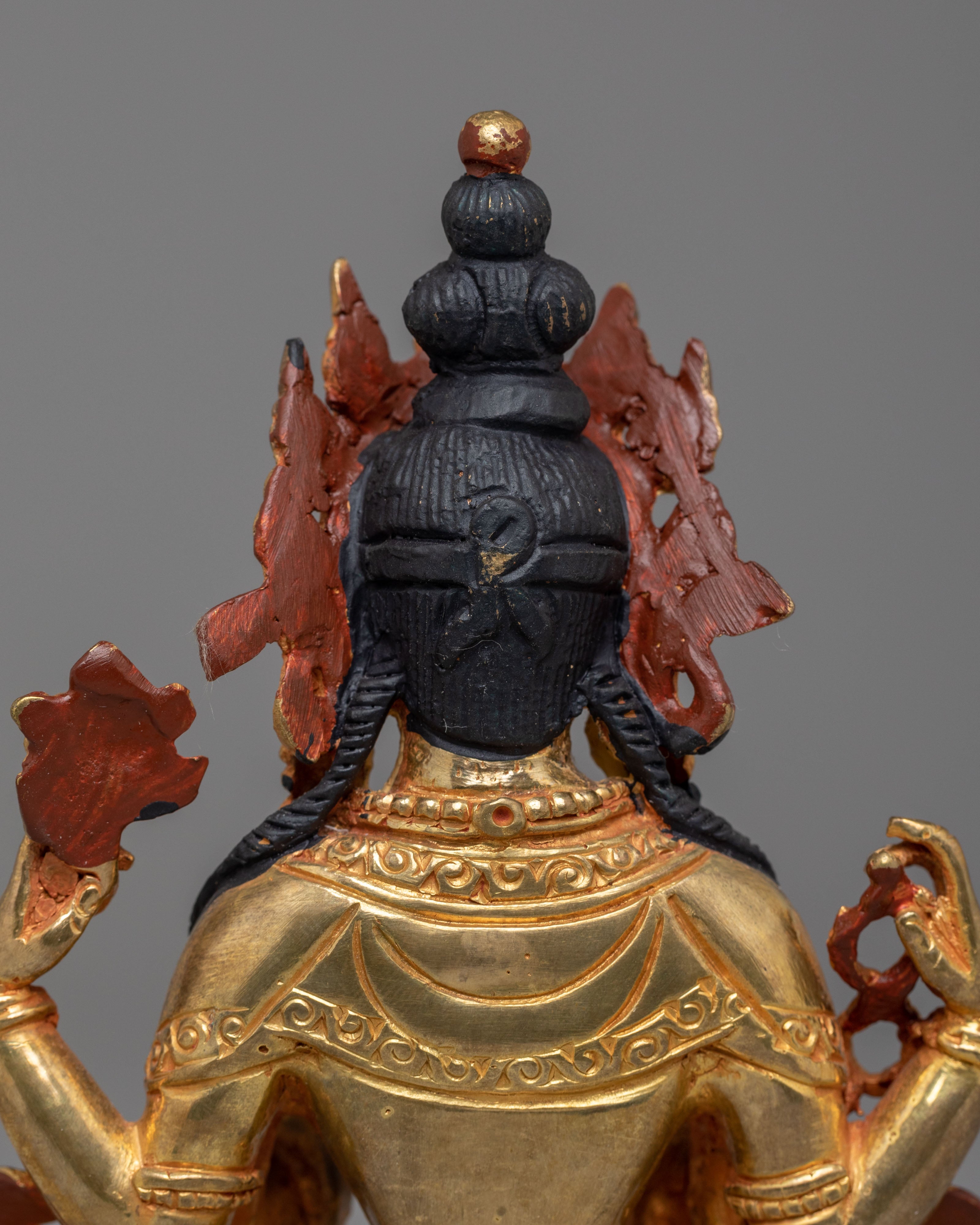 Spiritual Chenrezig on Throne Statue | Symbol of Compassion & Protection