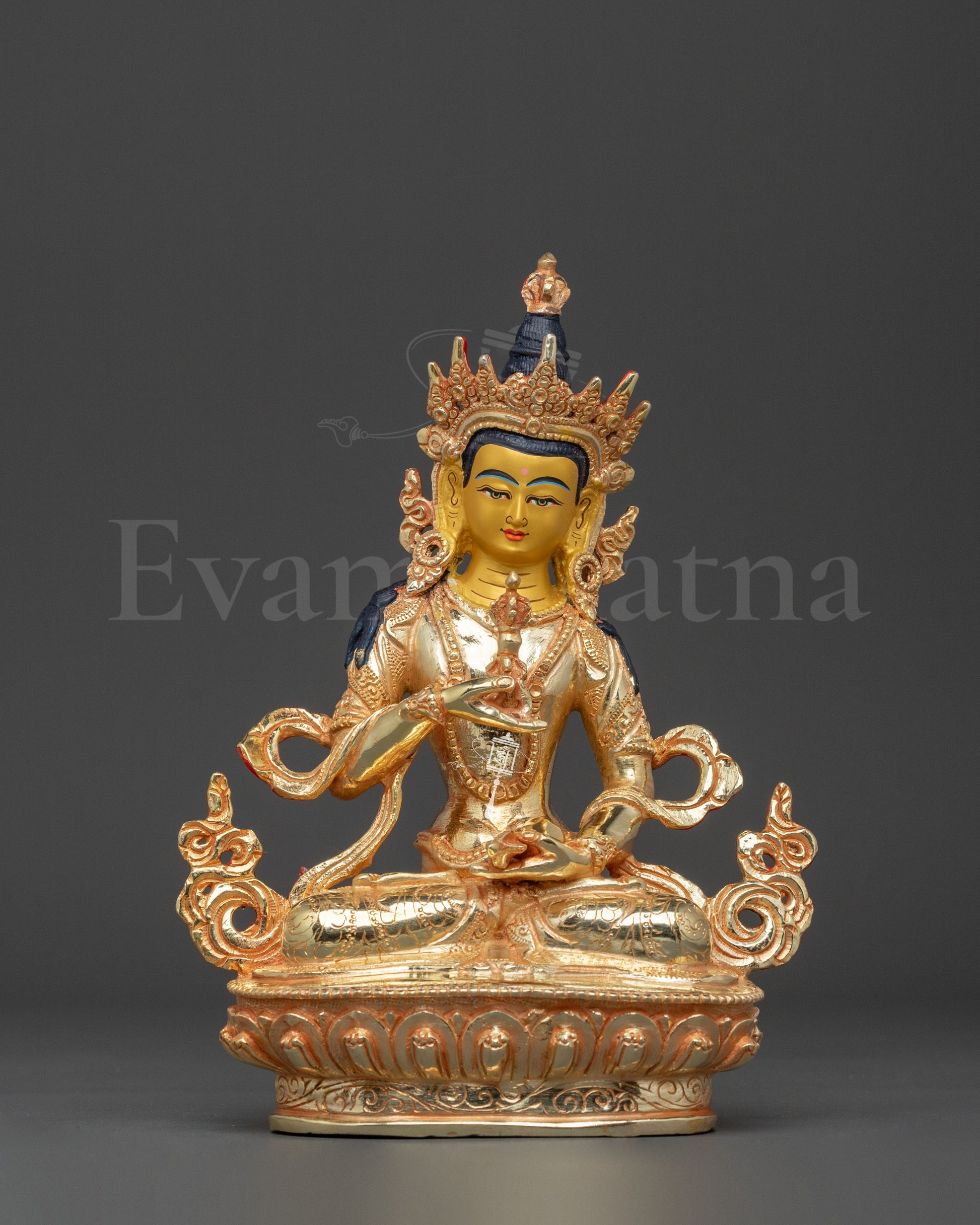 Hand Carved Vajrasattva Copper Statue