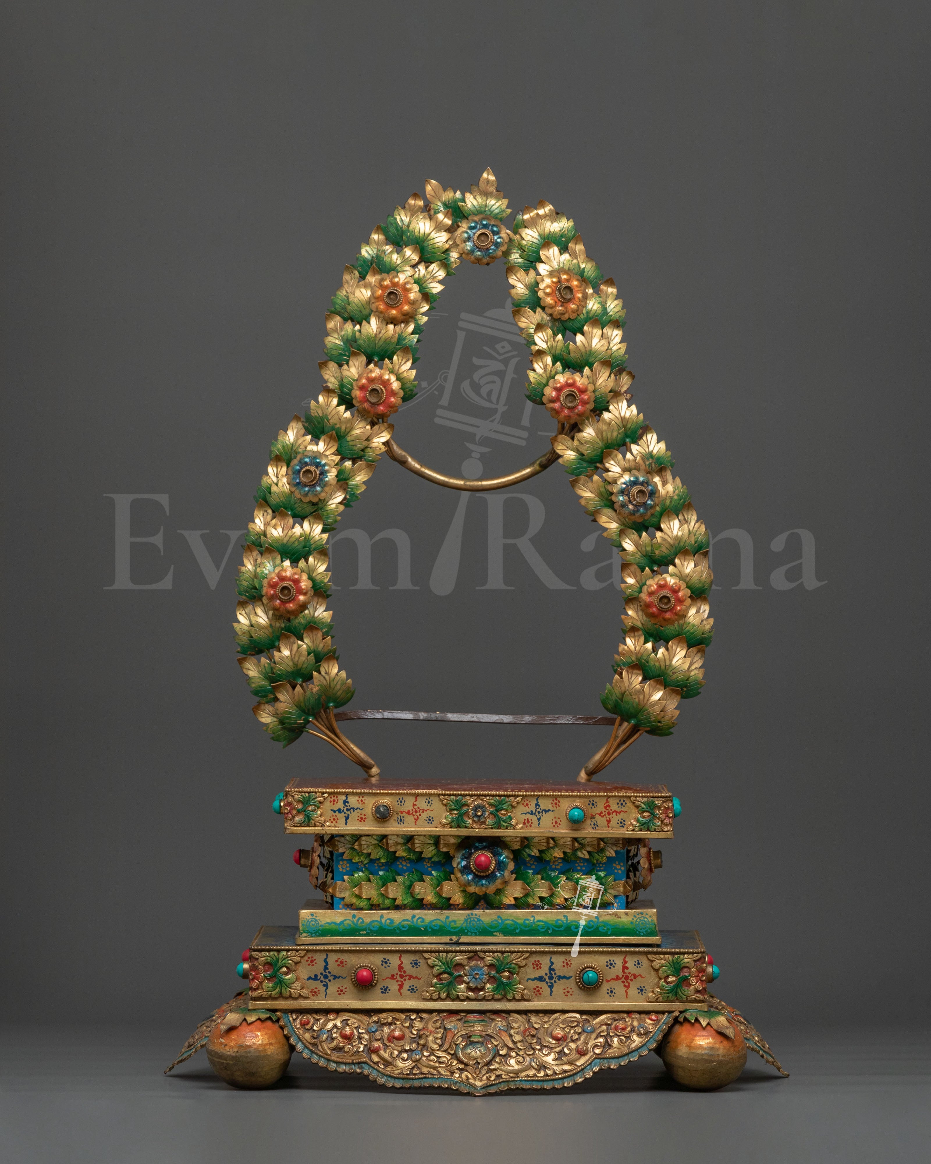 Handcrafted Buddhist Throne