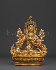Traditional Himalayan White Tara Figurine