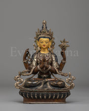 Sacred Tibetan Chenrezig Compassion Statue