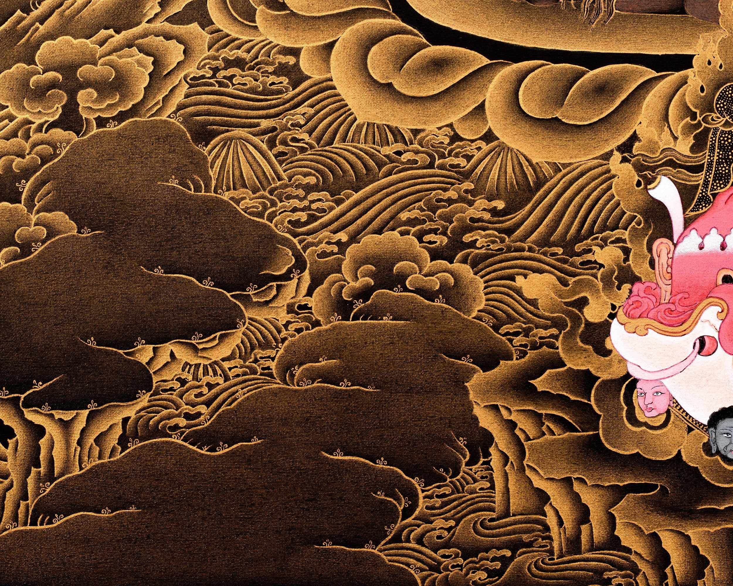 Wrathful Ekajati Canvas Print | High-Quality Giclee Thangka Print