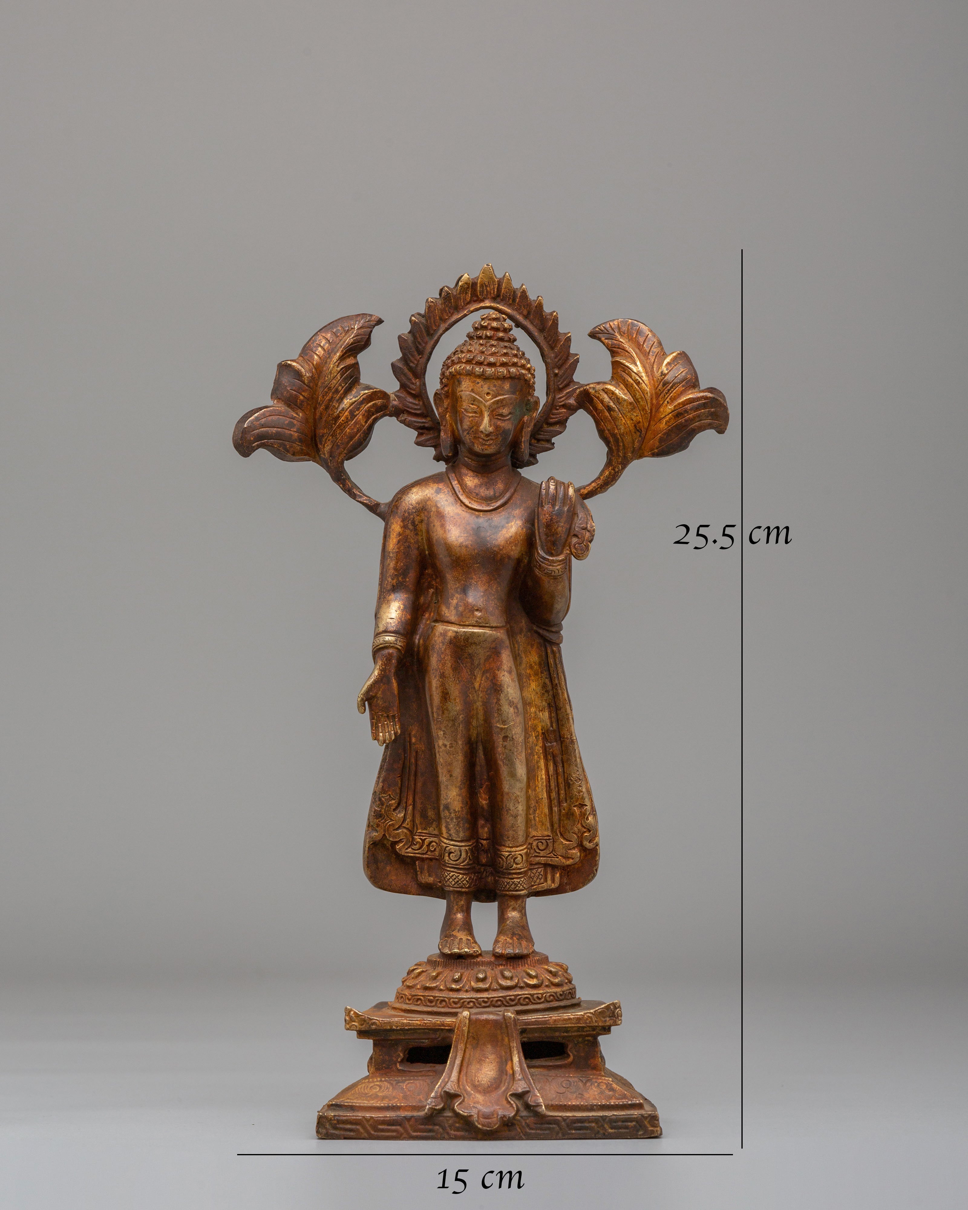 Tibetan Altar Dipankara Buddha Statue | Handcrafted Art