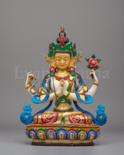Handcrafted Compassion Chenrezig Statue