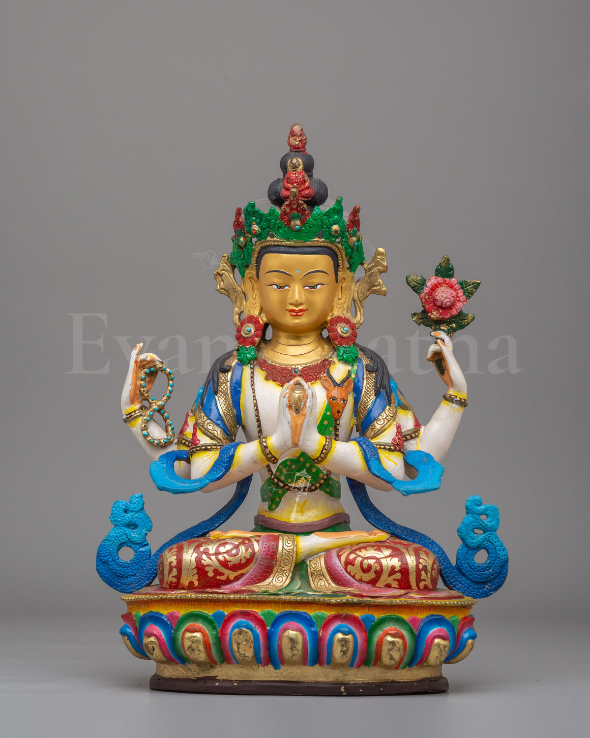 Handcrafted Compassion Chenrezig Statue