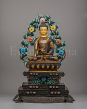 Tibetan Shakyamuni Buddha Throne Sculpture