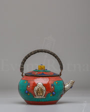 Gemstone Inlay Tea Pot 