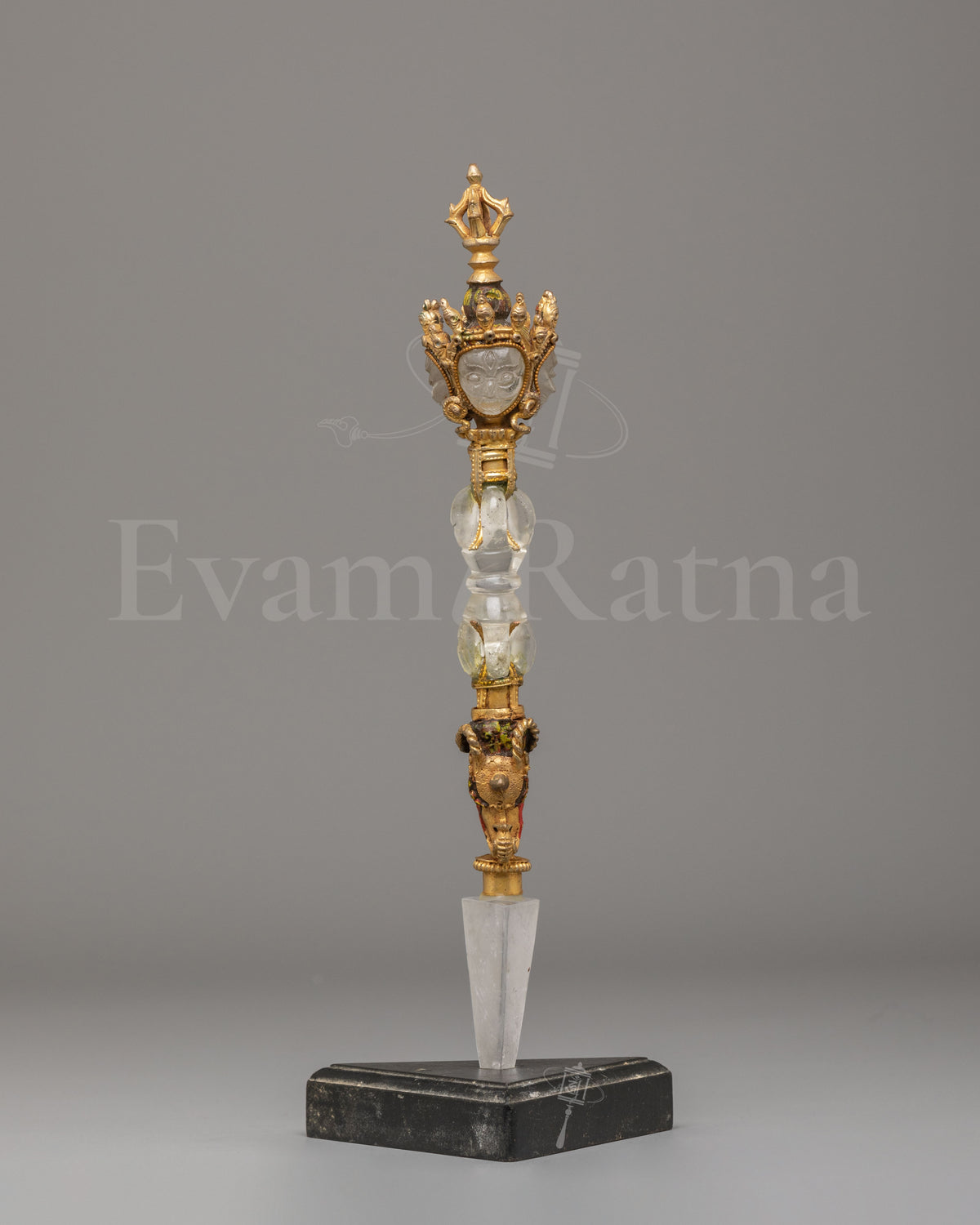 Sacred Buddhist Crystal Ritual Dagger