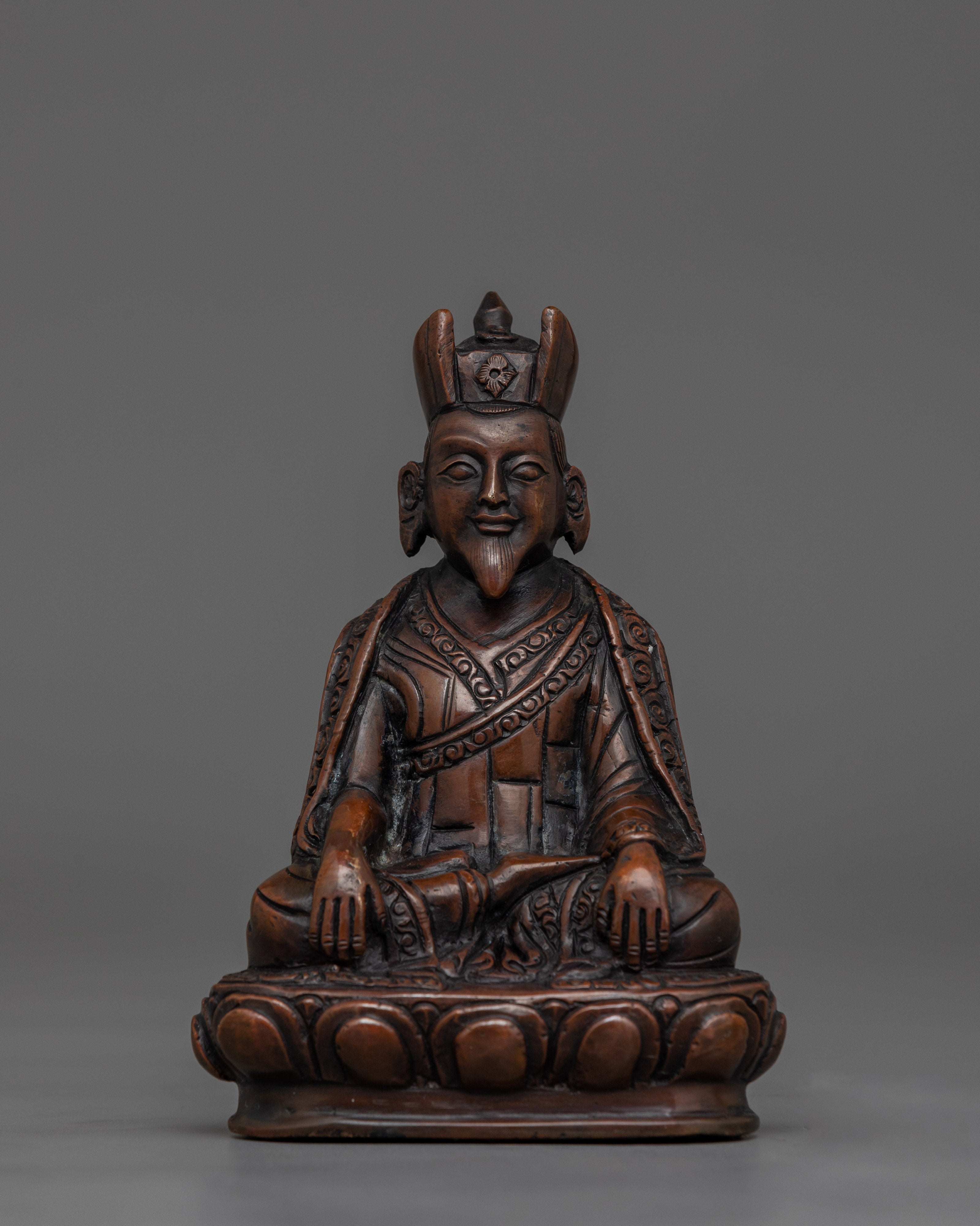 Tibetan Figurine of Buddhist Teacher Marpha | Spiritual Guru of Wisdom ...