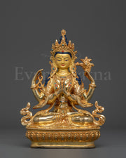 Chenrezig Statue for Divine Compassion | Tibetan Spiritual Art