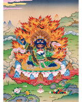 Mahakala Bernagchen Thangka Print 