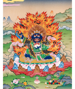 Mahakala Bernagchen Thangka Print