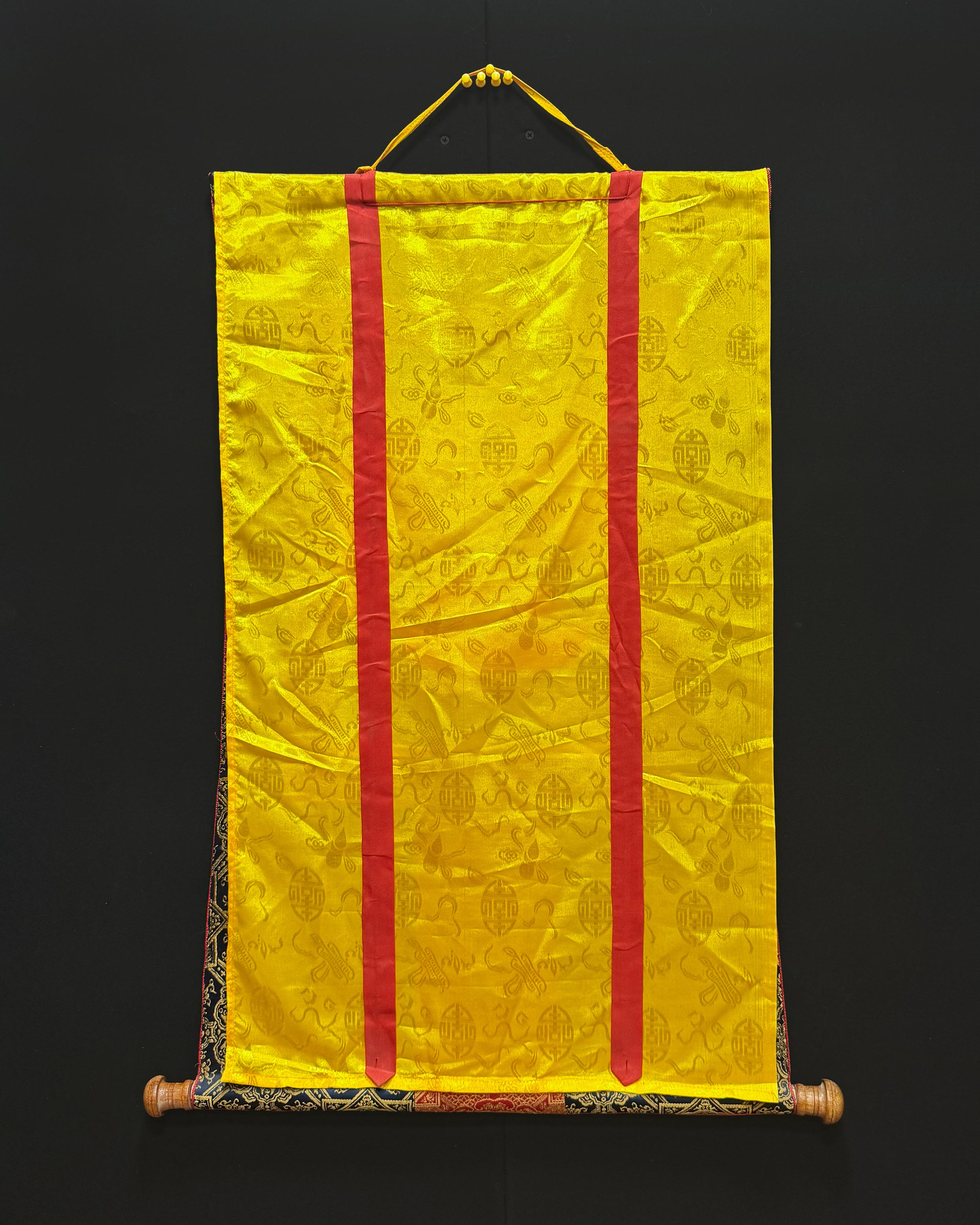 Traditional Vajrasattva Thangka With Brocade | Symbol of Purity, Healing, and Inner Transformation