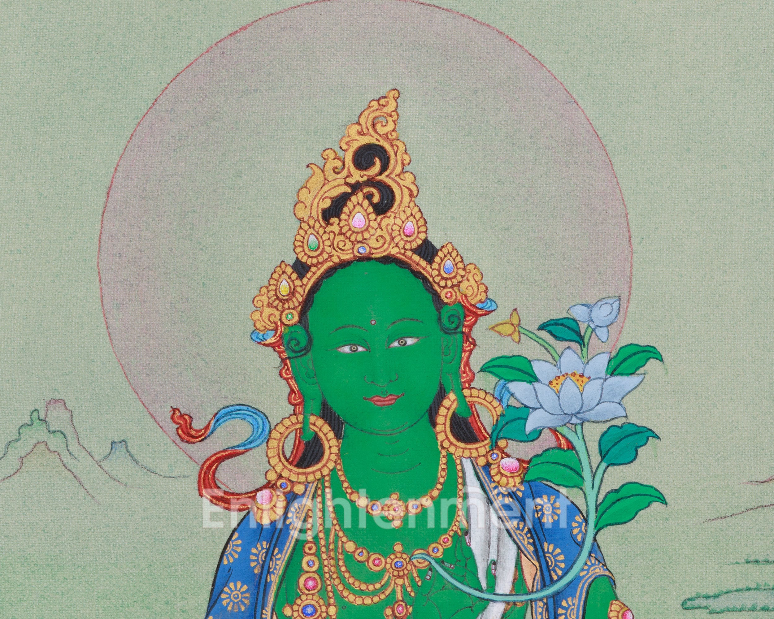 Traditional Handmade Goddess Green Tara | Mother of All Buddhas