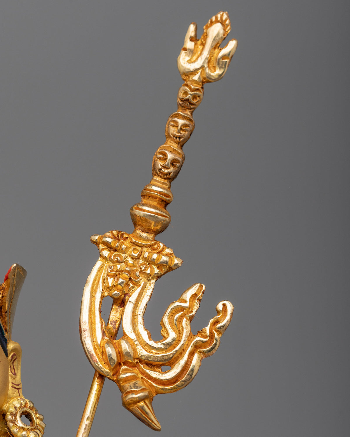 Guru Rinpoche Gold Gilded Statue | A Spiritual Beacon in 24K Gold