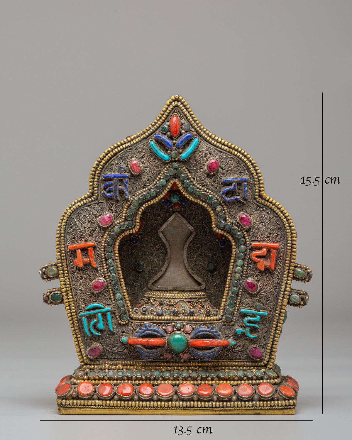 Exclusive Buddhist Ritual Ghau Box | Traditional Tibetan Prayer Box