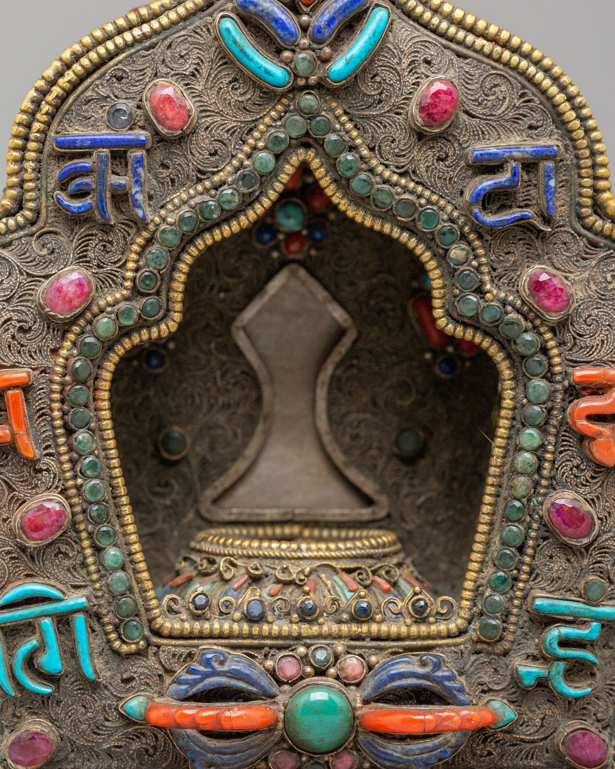 Exclusive Buddhist Ritual Ghau Box | Traditional Tibetan Prayer Box