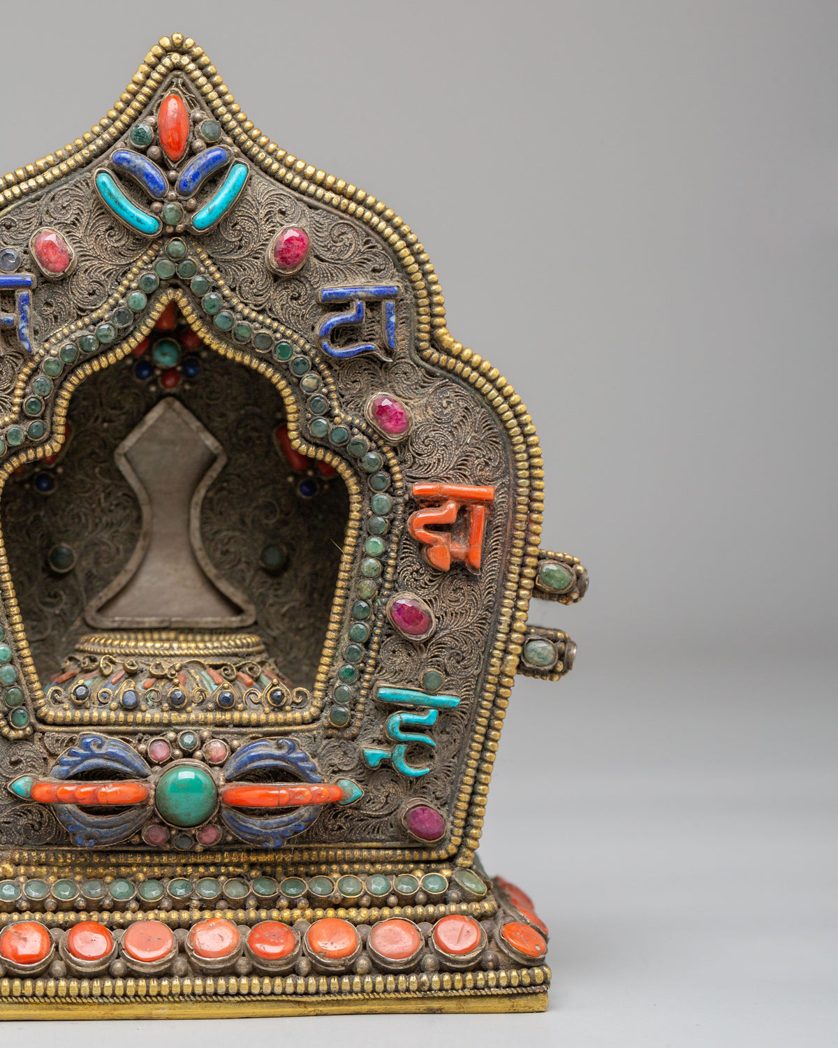 Exclusive Buddhist Ritual Ghau Box | Traditional Tibetan Prayer Box