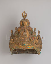 Tibetan Buddhist Ritual Crown 