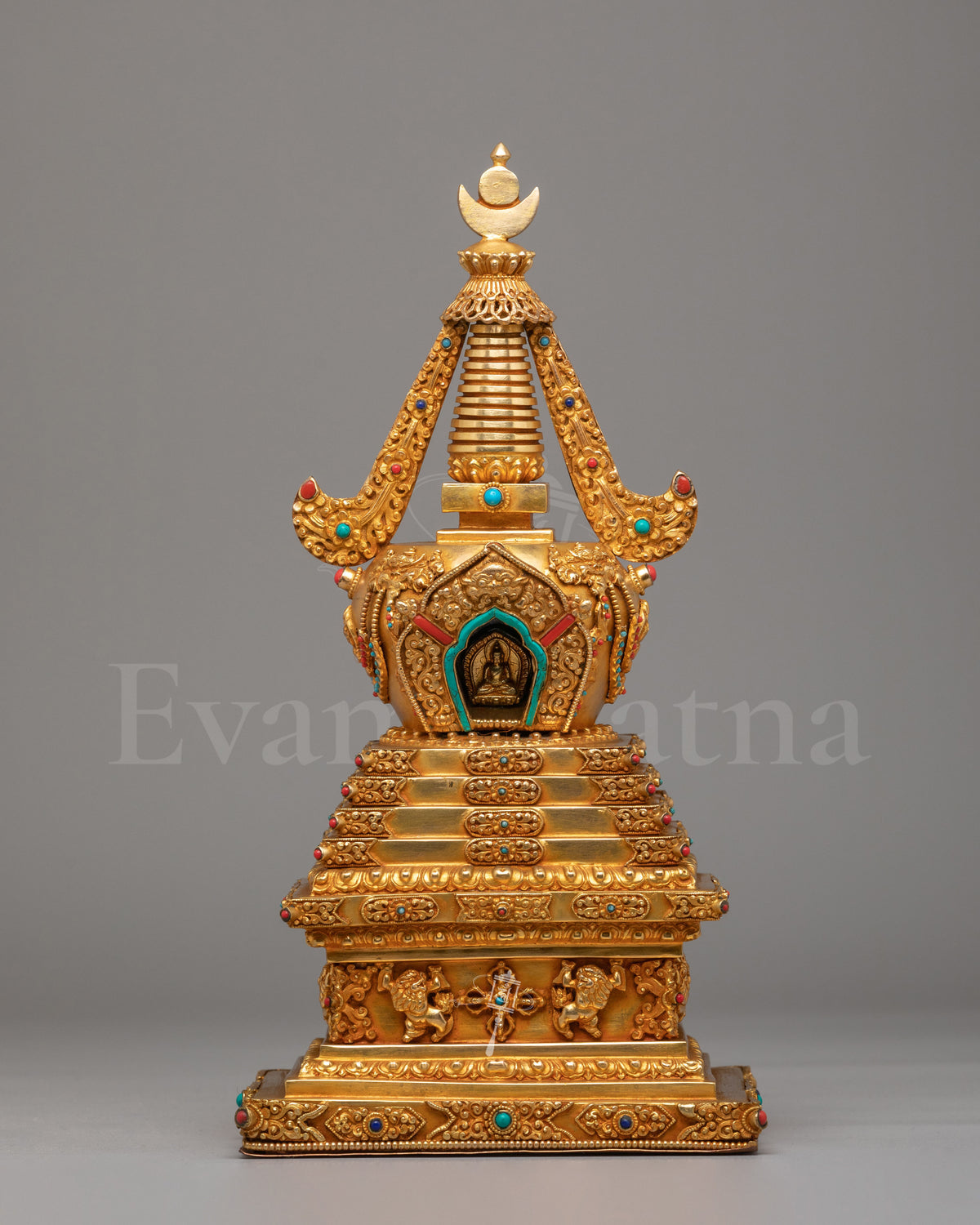 Enlightenment Stupa for Buddhist Altar | Handcrafted Spiritual Decor