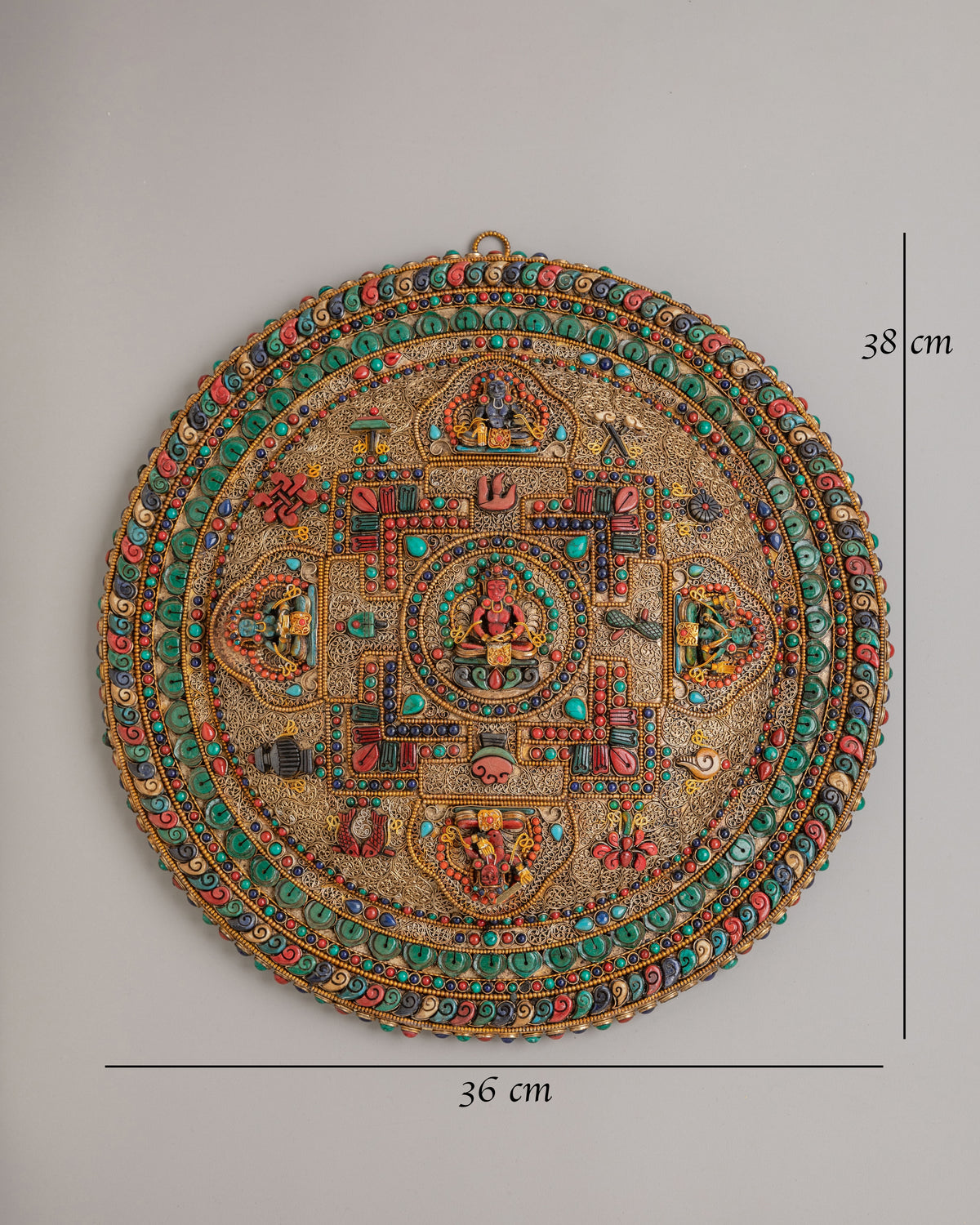 Handmade Amitabha Buddha Wall Hanging | Sacred Tibetan Artwork