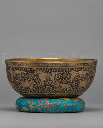 Carved Singing Bowl