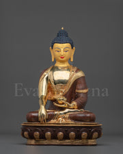 Shakyamuni Enlightened Sage Statue | 24K Gold Gilded Buddha Sculpture