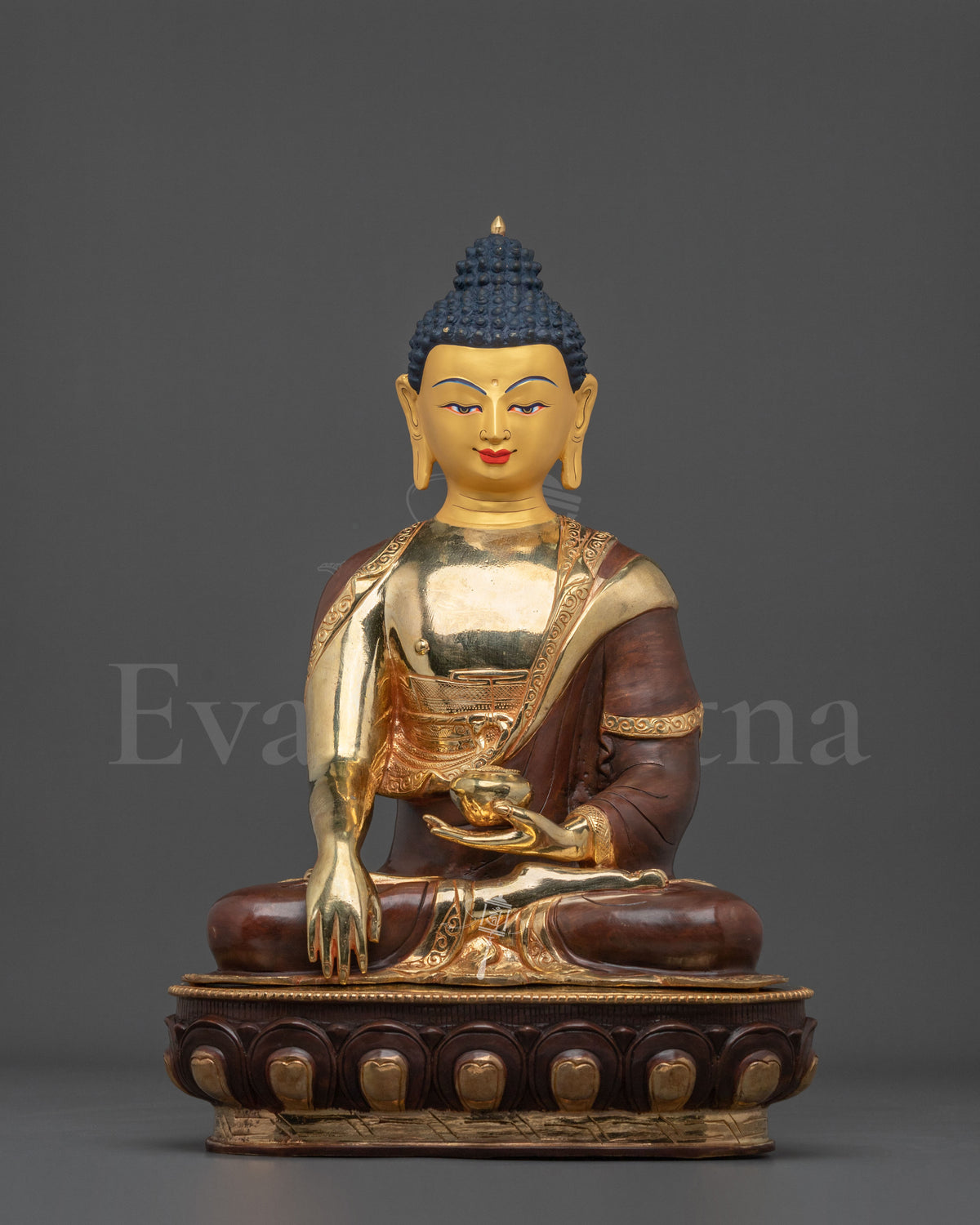Shakyamuni Enlightened Sage Statue | 24K Gold Gilded Buddha Sculpture