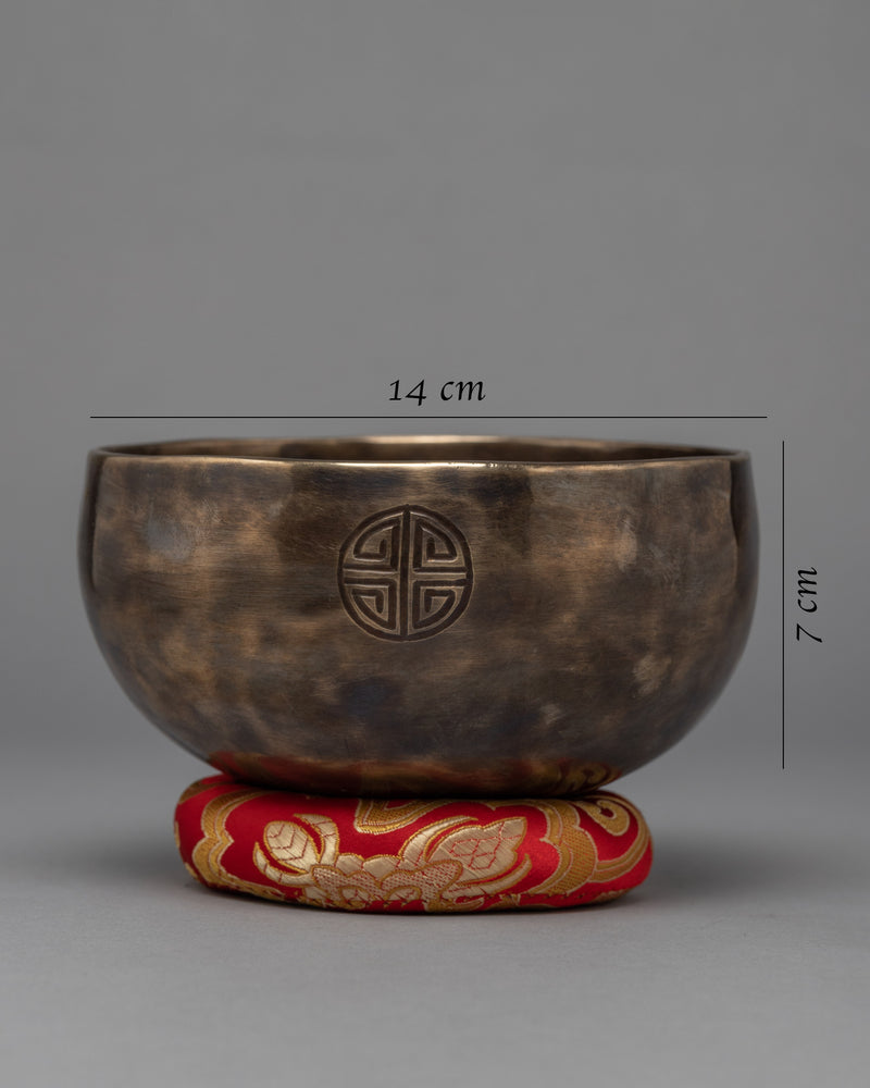 Tibetan Singing Bowl Set | Brass Moon Bowl Set