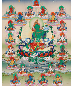 Twenty One Tara Thangka Print