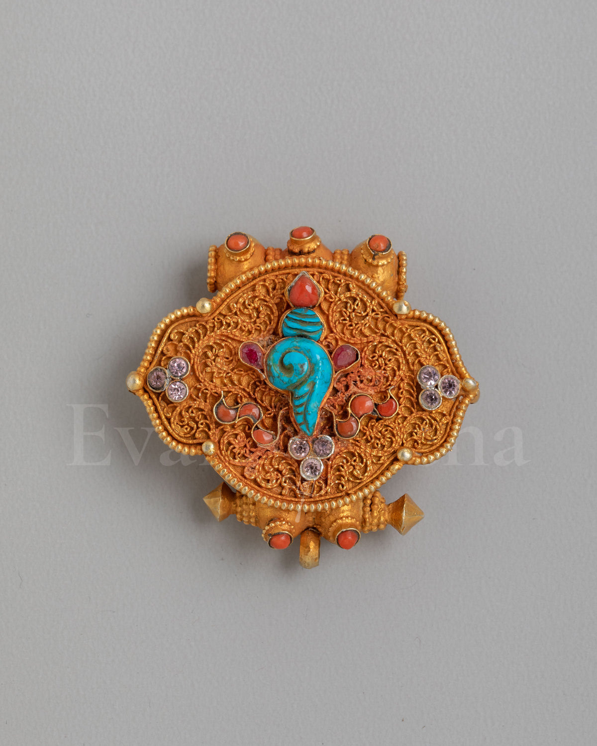Traditional Conch Ghau Box Locket 