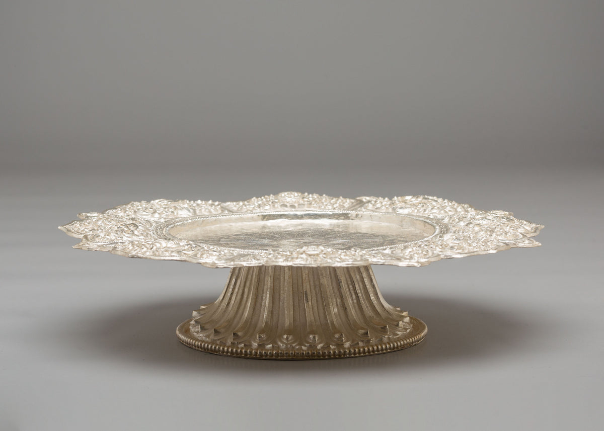 Buddhist Silver Mandala Base | Pure Silver Artwork